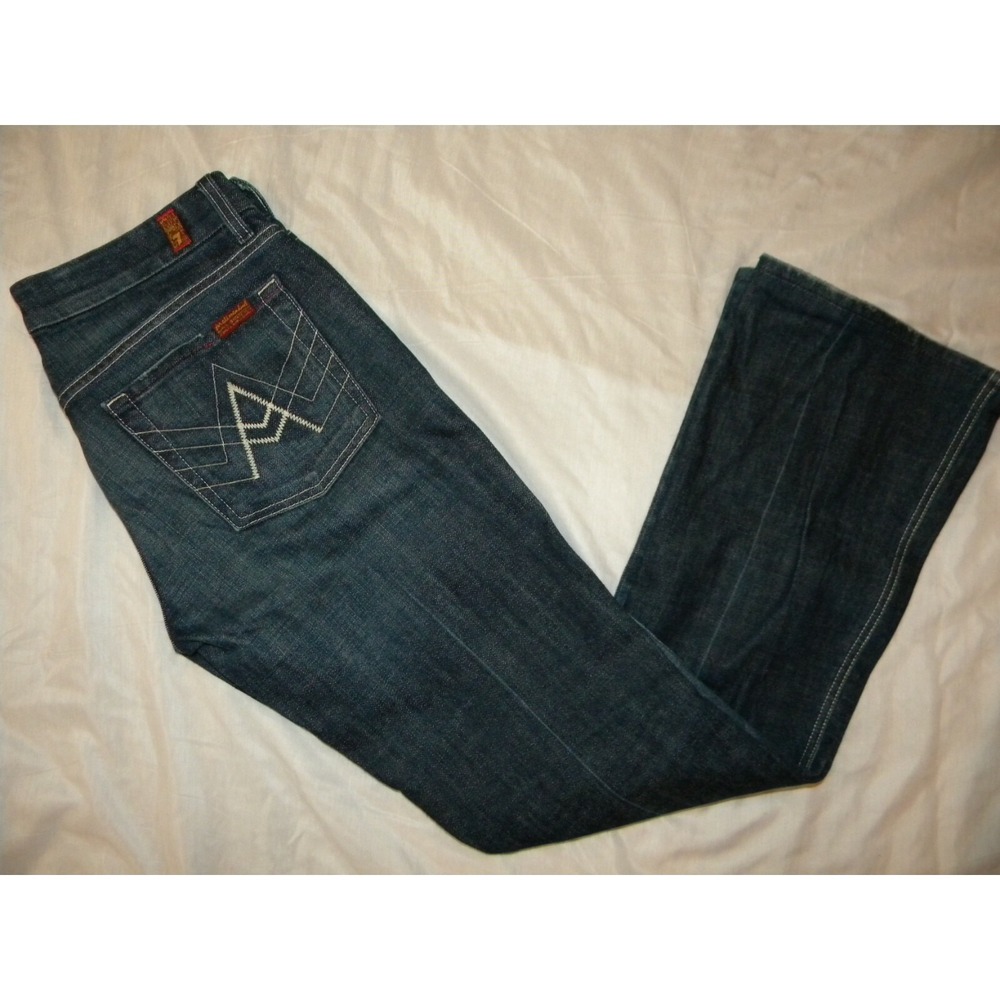 7 For All Mankind Womens Jeans A Pocket  30x31 Made in‎ USA